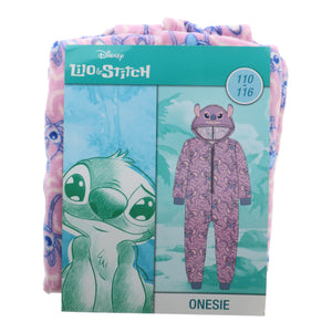 Onesie lilo & stitch roze maat 110-116