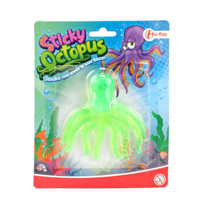 Raamkruiper Sticky octopus 4 assorti