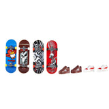 Hot Wheels Skate Fingerboard + Schoen 4-Pack Assorti