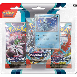 Pokémon TCG SV04 Paradox Rift 3 Booster Blister