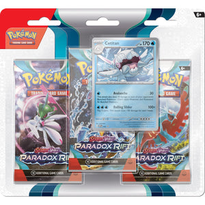 Pokémon TCG SV04 Paradox Rift 3 Booster Blister