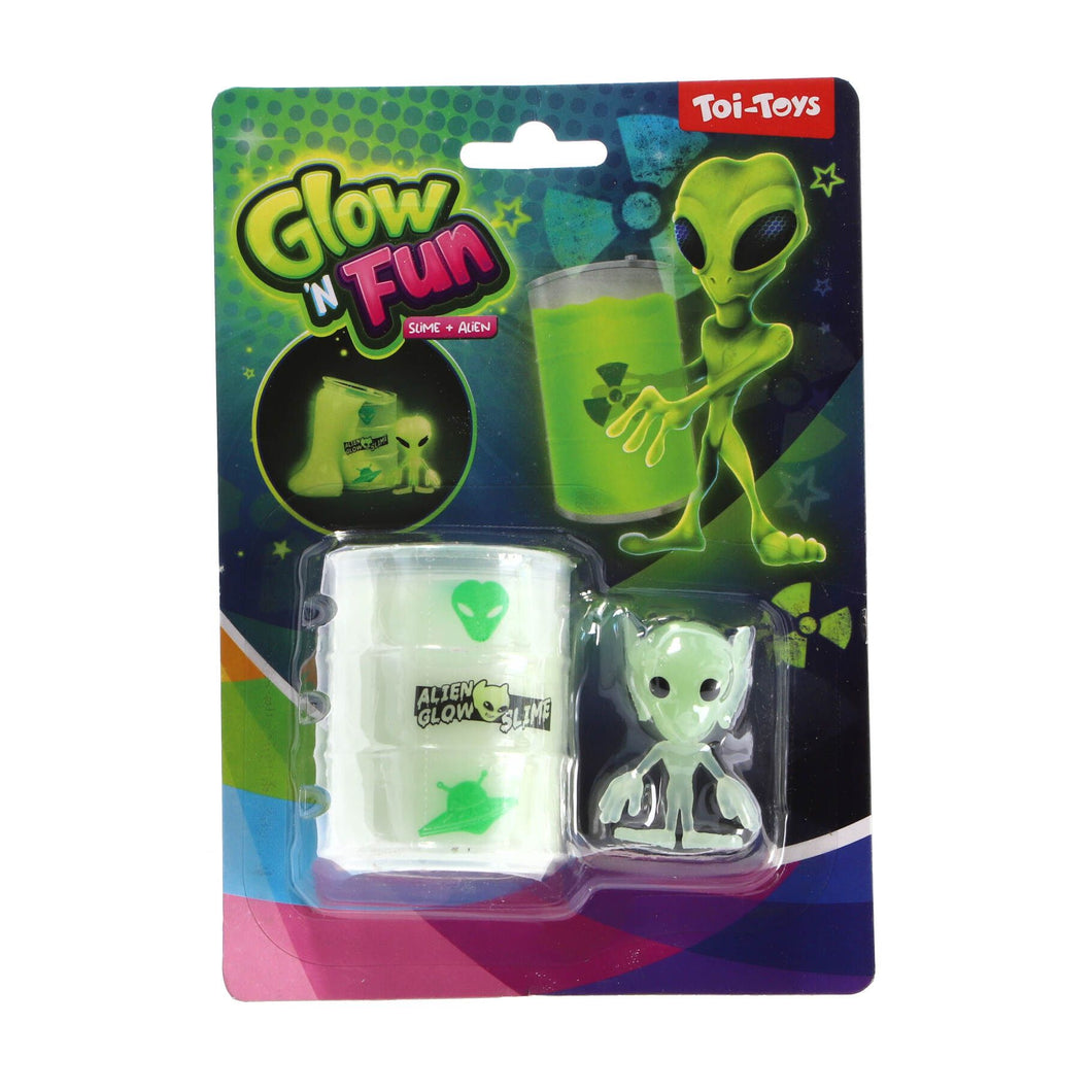 Olievat slijm glow in the dark met alien