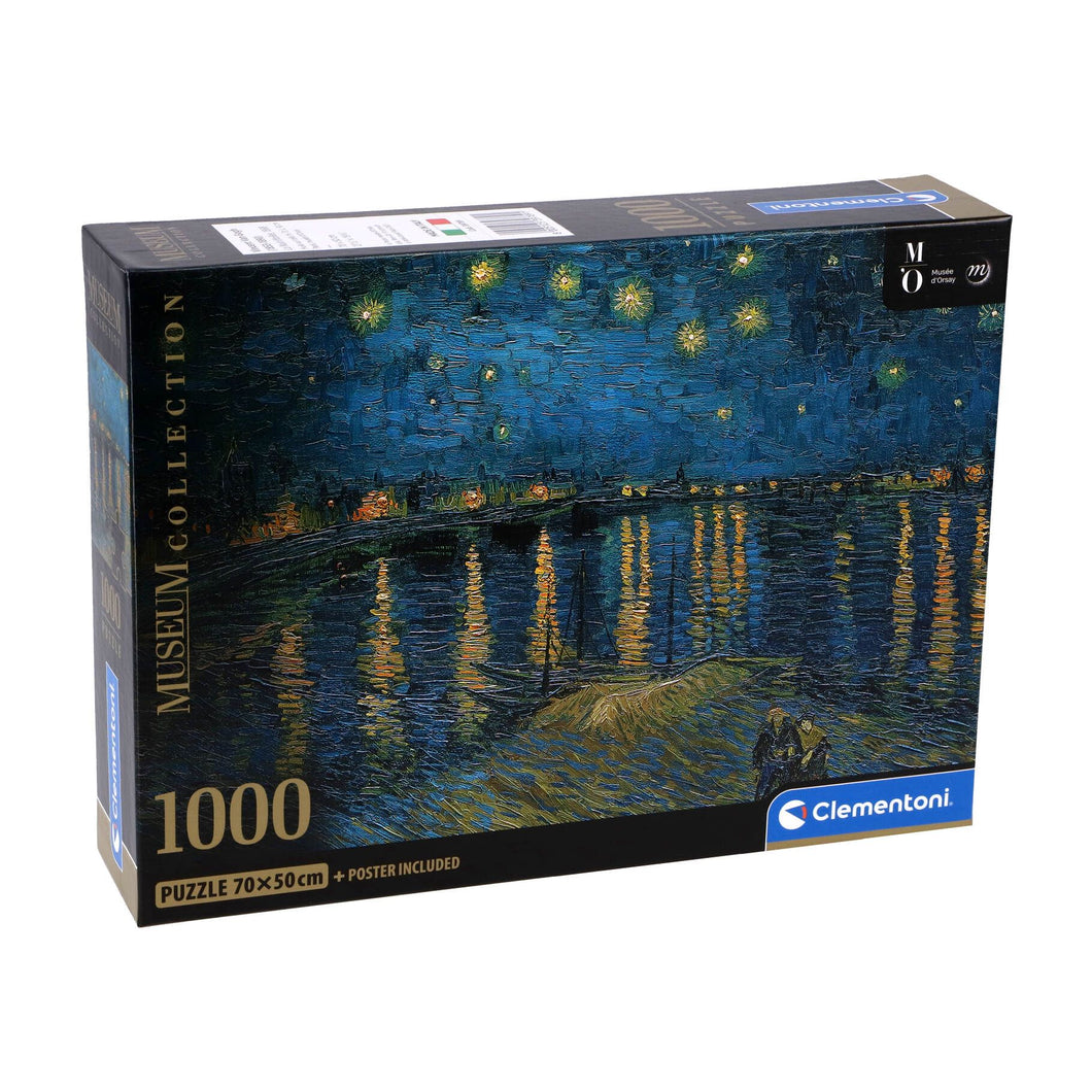 Puzzel 1000 Gogh Starry Night compact box