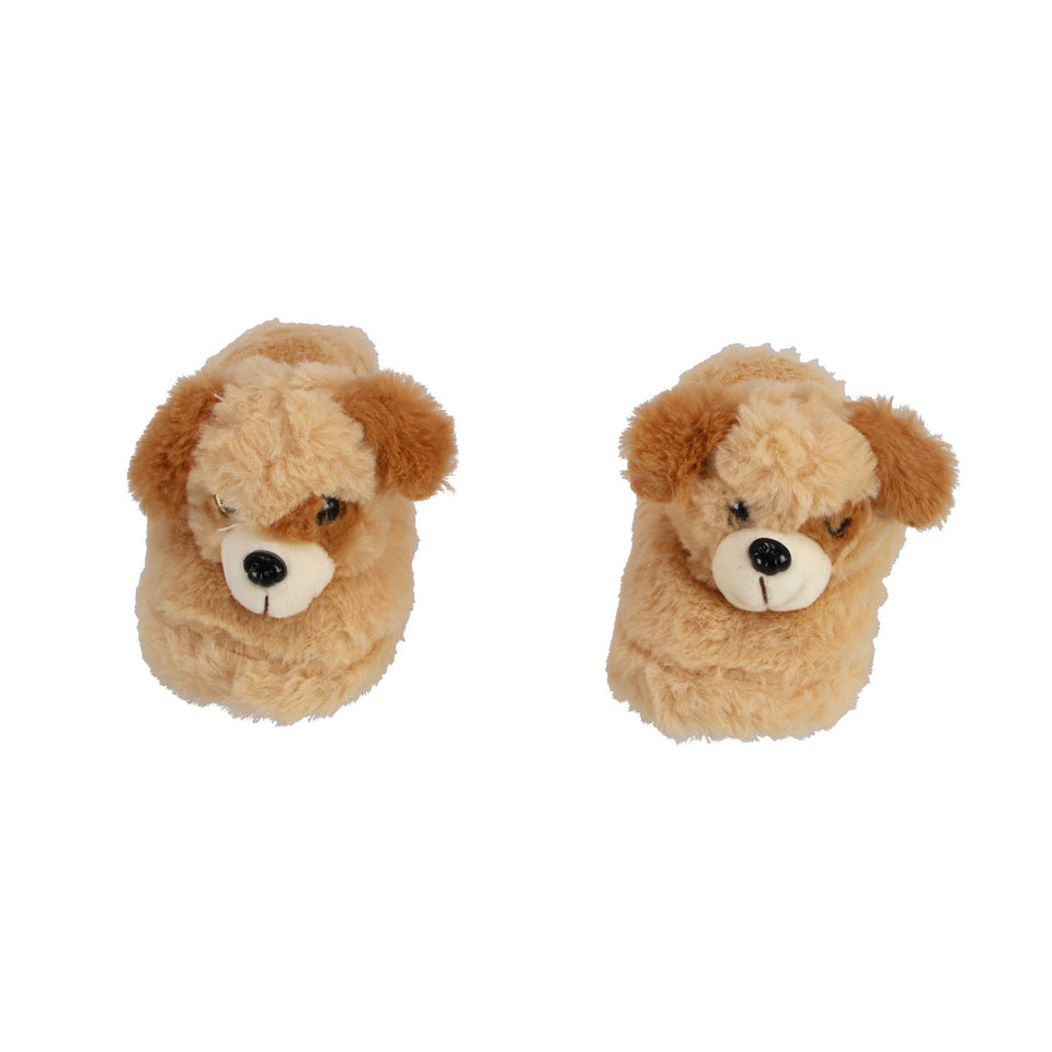 Pantoffels pluche hond kids maat 25-27