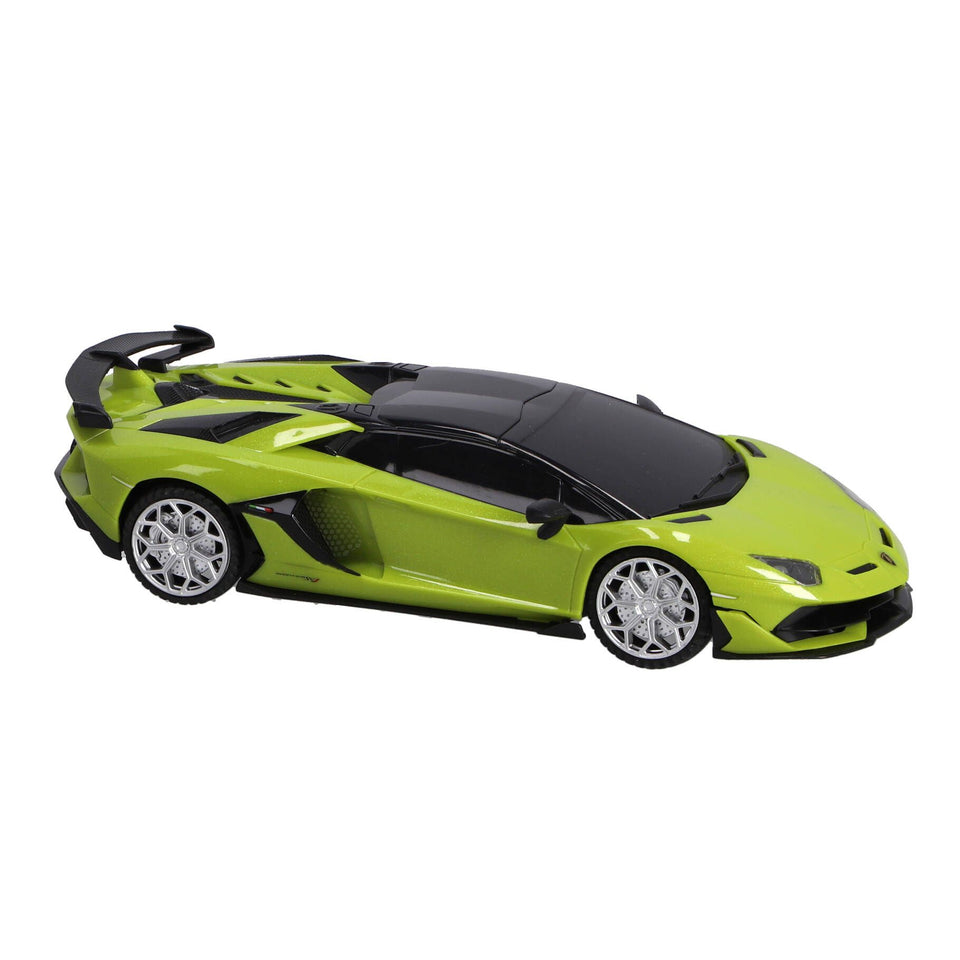 Radiografisch bestuurbare auto lamborghini 1:24 aventador svj roadster neon groe