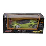 Radiografisch bestuurbare auto lamborghini 1:24 aventador svj roadster neon groe